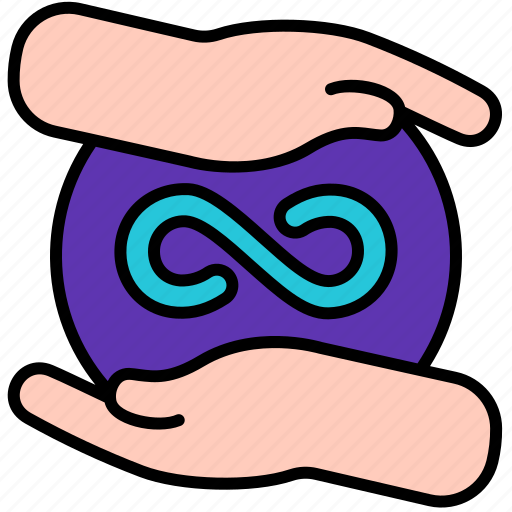 Infinity, hands, vr, virtual, reality, metaverse, meta icon - Download on Iconfinder
