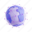 globe, 3d icon, 3d illustration, 3d render, metaverse, network, connection, internet 