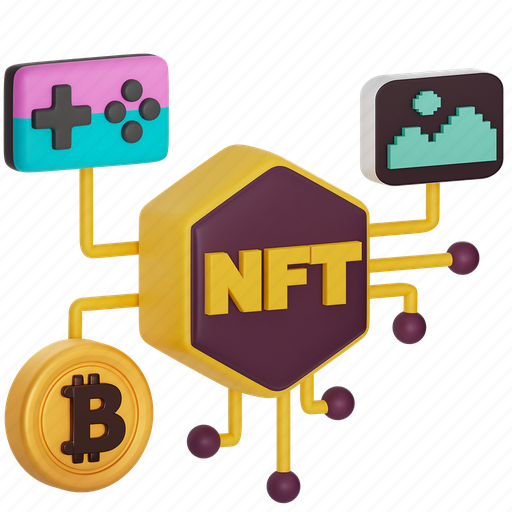 Crypto, nft, bitcoin, currency, metaverse, blockchain, coin 3D illustration - Download on Iconfinder
