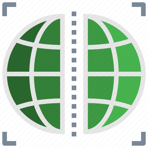 Parallel, world, reflect, separate, split, global, longitude icon - Download on Iconfinder