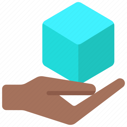Give, ar, meta, hand, 3d, cube icon - Download on Iconfinder