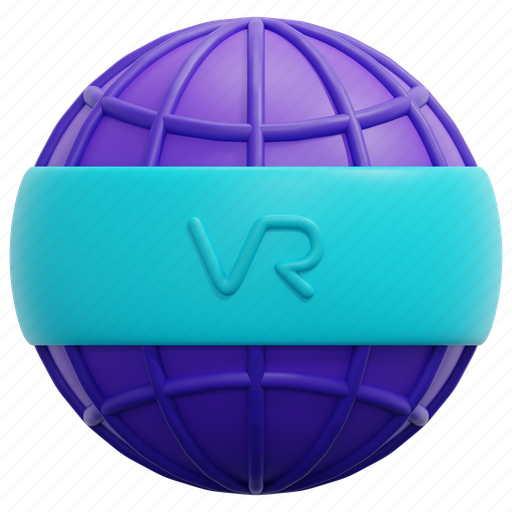 Virtual, reality, world, global, vr, metaverse, meta 3D illustration - Download on Iconfinder