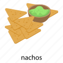 cartoon, food, isometric, logo, nachos, silhouette, texture