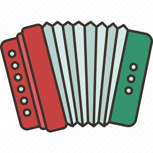Accordion, harmonica, keyboard, musical, retro icon - Download on Iconfinder