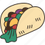 taco, tortilla, meal, food, mexican 