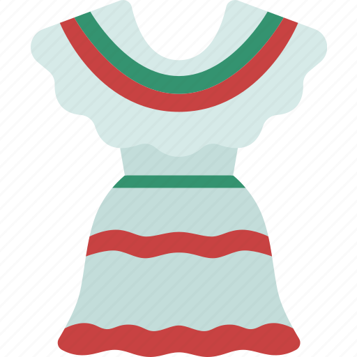 Dress, mexican, woman, folk, costume icon - Download on Iconfinder