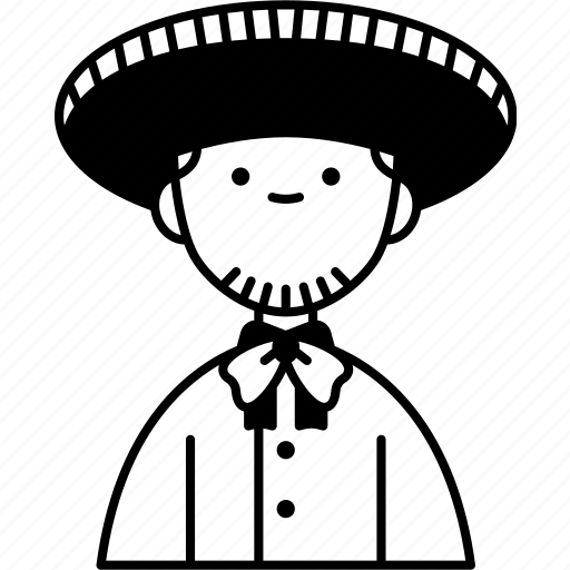 Mariachi, mexican, sombrero, costume, culture icon - Download on Iconfinder