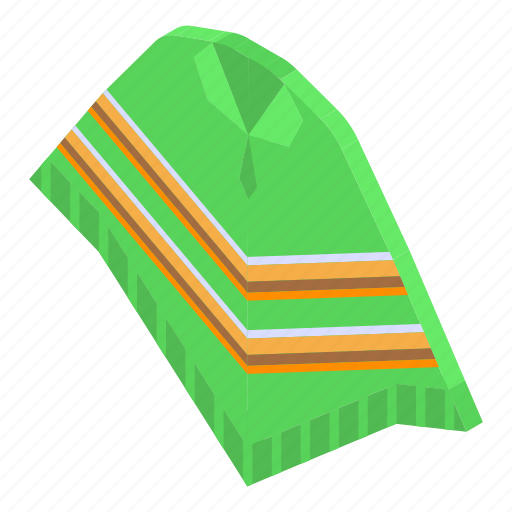 Cartoon, clothes, fashion, green, isometric, mexican, person icon - Download on Iconfinder