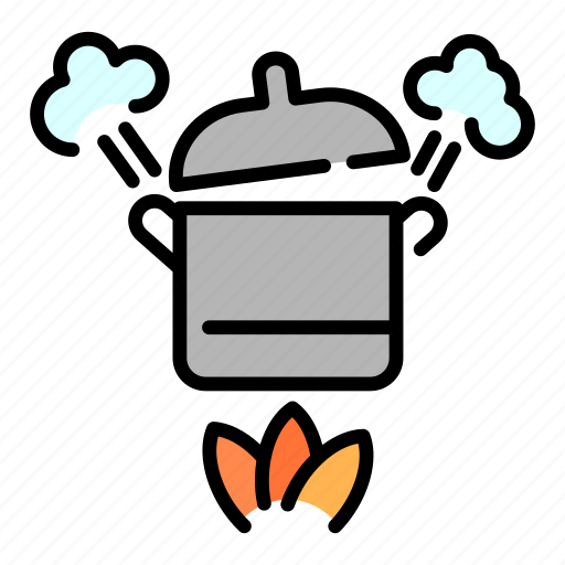 Boiled, culinary, food, kitchen, meal, restaurant, water icon - Download on Iconfinder