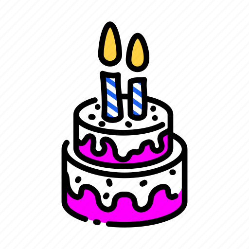 Birthday, cake, culinary, food, kitchen, meal, restaurant icon - Download on Iconfinder