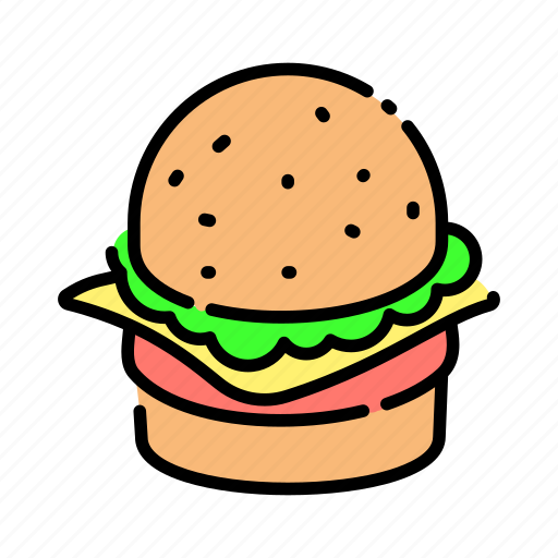 Burger, culinary, fastfood, food, kitchen, meal, restaurant icon - Download on Iconfinder
