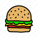 burger, culinary, eat, fastfood, food, kitchen, restaurant