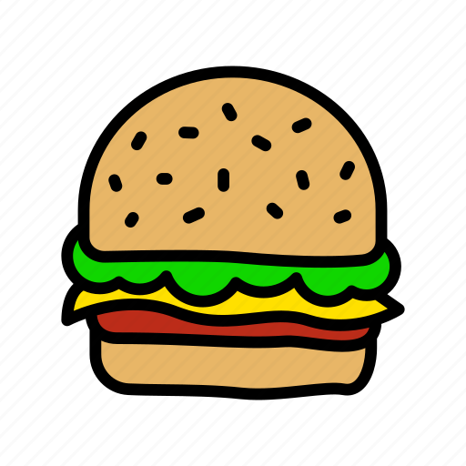 Burger, culinary, eat, fastfood, food, kitchen, restaurant icon - Download on Iconfinder