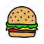 burger, culinary, eat, fastfood, food, kitchen, restaurant 