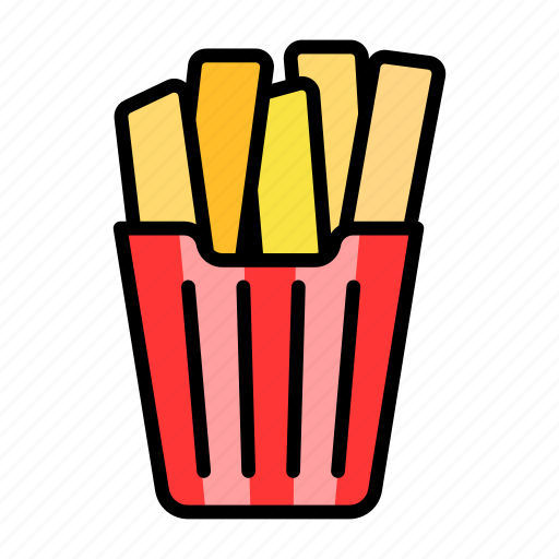 Culinary, food, fried, kitchen, potato, restaurant, stick icon - Download on Iconfinder
