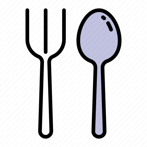 Culinary, food, fork, kitchen, meal, restaurant, spoon icon - Download on Iconfinder