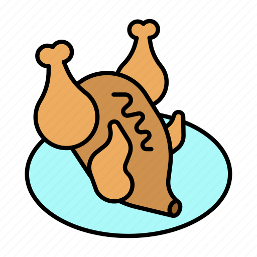 Chicken, culinary, food, kitchen, meal, restaurant, roasted icon - Download on Iconfinder