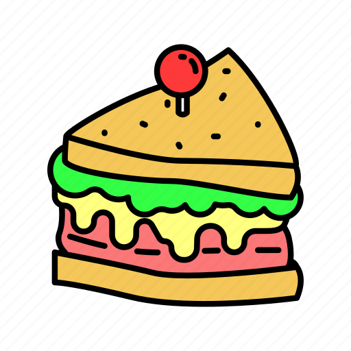 Bread, culinary, food, kitchen, restaurant, sandwich, turkey icon - Download on Iconfinder