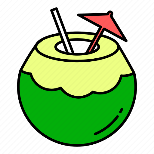 Beverage, coconut, culinary, drink, food, restaurant, young icon - Download on Iconfinder