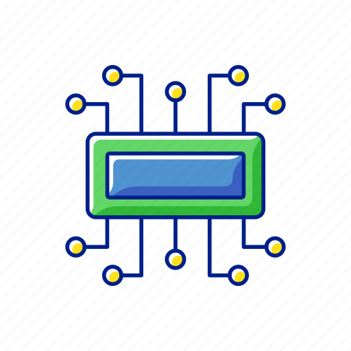 Microcontroller, microchip, electronic, technology icon - Download on Iconfinder