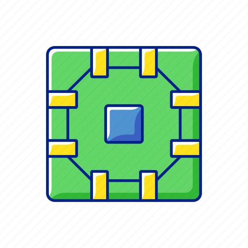 Computer circuit, microchip, computer, circuit icon - Download on Iconfinder