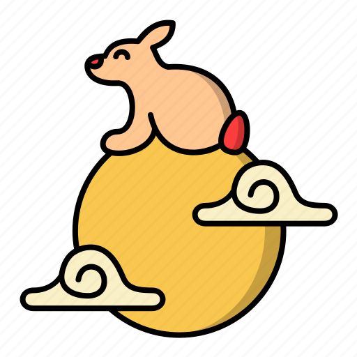 Bunny, chinese, folklore, moon, rabbit icon - Download on Iconfinder