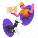 teleportation, teleport, technology, fast delivery, portal, shipping, delivery, courier, package 
