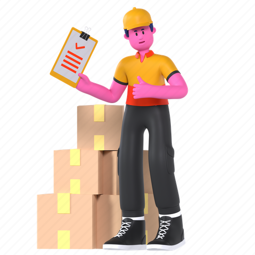 Quality check clipboard, check, checking, report, tracking, shipping, delivery 3D illustration - Download on Iconfinder