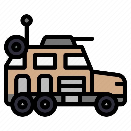 Truck, army, armoured, military, vehicle icon - Download on Iconfinder