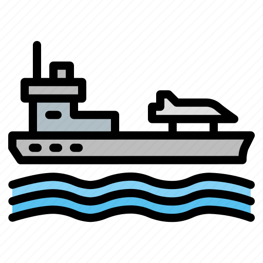 Aircraft, carrier, navy, military, warship icon - Download on Iconfinder