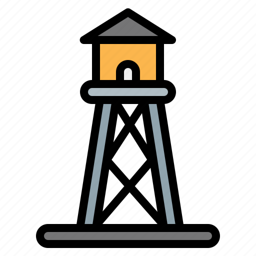 Watchtower, tower, security, military, army icon - Download on Iconfinder