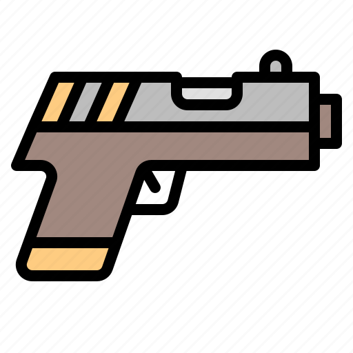 Pistol, gun, army, military, weapon icon - Download on Iconfinder