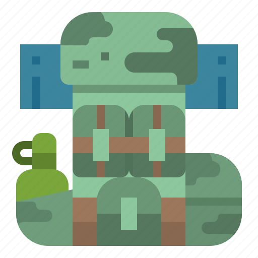 Army, bag, bagpack, bottle, soldier icon - Download on Iconfinder