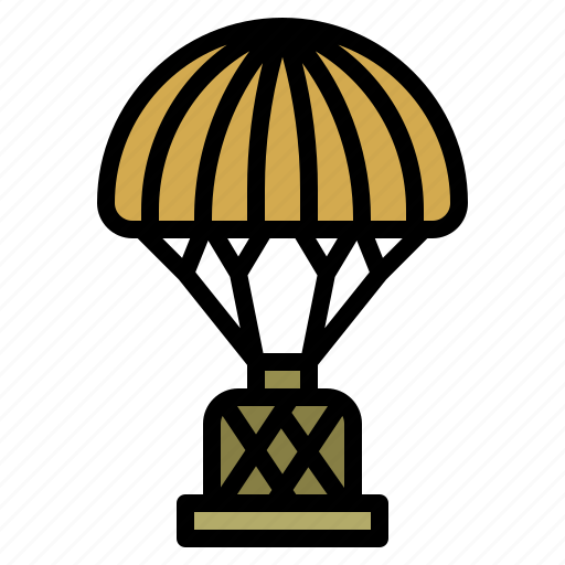 Aircraft, airdrop, military, parachute icon - Download on Iconfinder