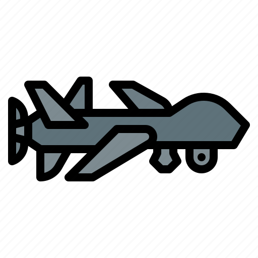 Aircraft, airplane, drone, military icon - Download on Iconfinder