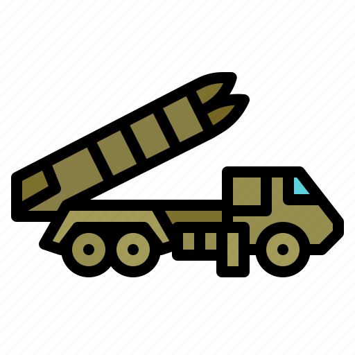 Launcher, military, rocket, truck, weapon icon - Download on Iconfinder