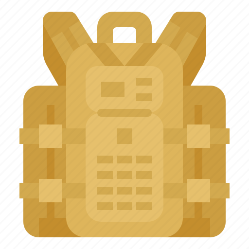 Backpack, bag, hiking, military, soldier icon - Download on Iconfinder