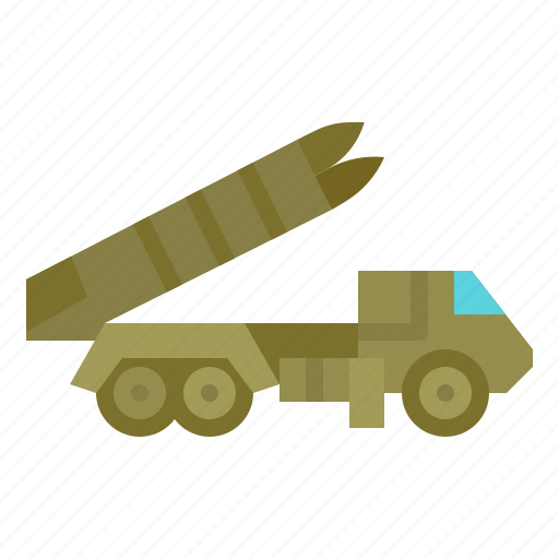 Launcher, military, rocket, truck, weapon icon - Download on Iconfinder