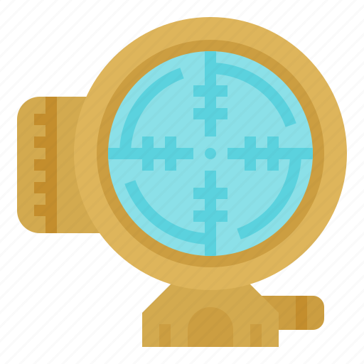 Military, sniper, target, telescope, weapon icon - Download on Iconfinder