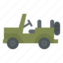 car, vehicle, military, jeep, army