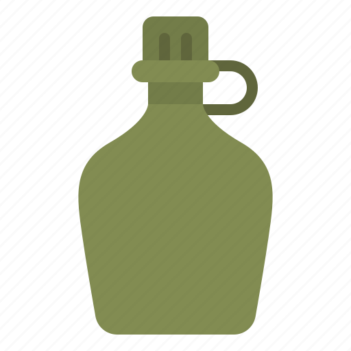 Camping, military, water, army, bottle icon - Download on Iconfinder