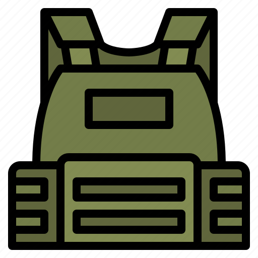 Armor, military, bulletproof, vest, army icon - Download on Iconfinder