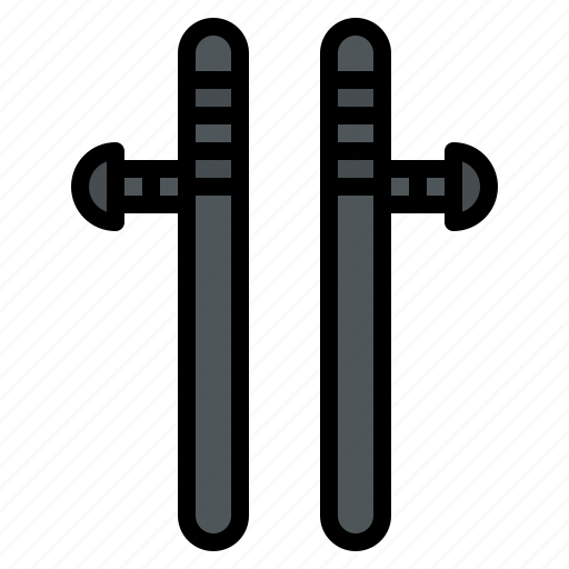 Baton, military, weapon, army icon - Download on Iconfinder