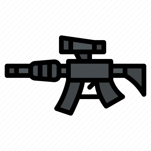 Rifle, military, weapon, army icon - Download on Iconfinder