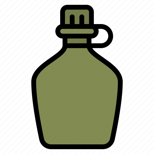 Military, water, camping, bottle, army icon - Download on Iconfinder