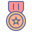 award, badge, medal, veteran 