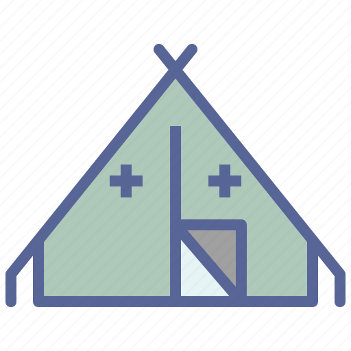 Army, camp, military, tent icon - Download on Iconfinder