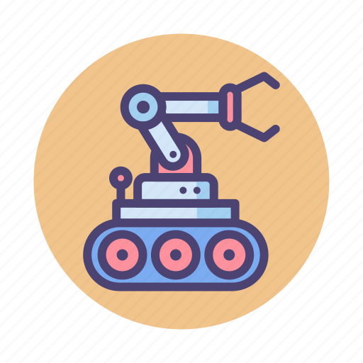 Bomb, bomb disposal robot, disposal, robot, robotics icon - Download on Iconfinder