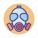 gas, gas mask, mask