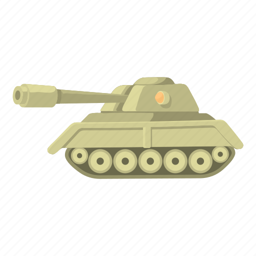 Cartoon, defense, heavy, military, power, tank, war icon - Download on Iconfinder